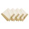 Villeroy & Boch Metallic Brushstroke Napkin Set of 4, Ivory - 21"W x 21"L